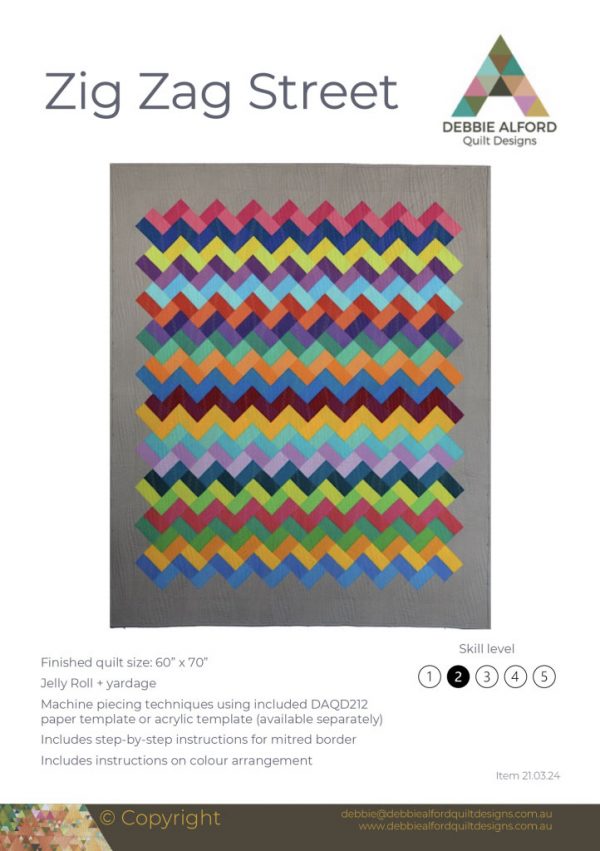 Zig-Zag-Pattern Quilting Design
